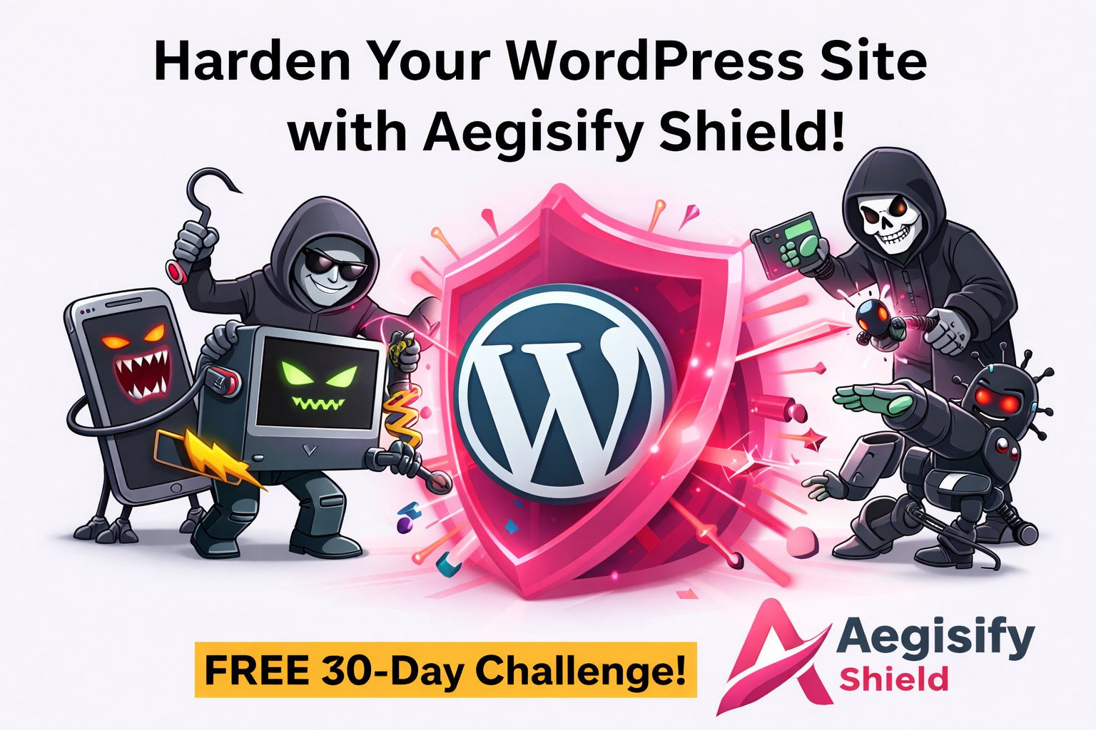 A stylized shield icon representing digital security and protection.